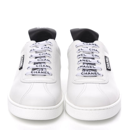 Chanel Calfskin CC Womens Sneakers 37 White 2 of 9
