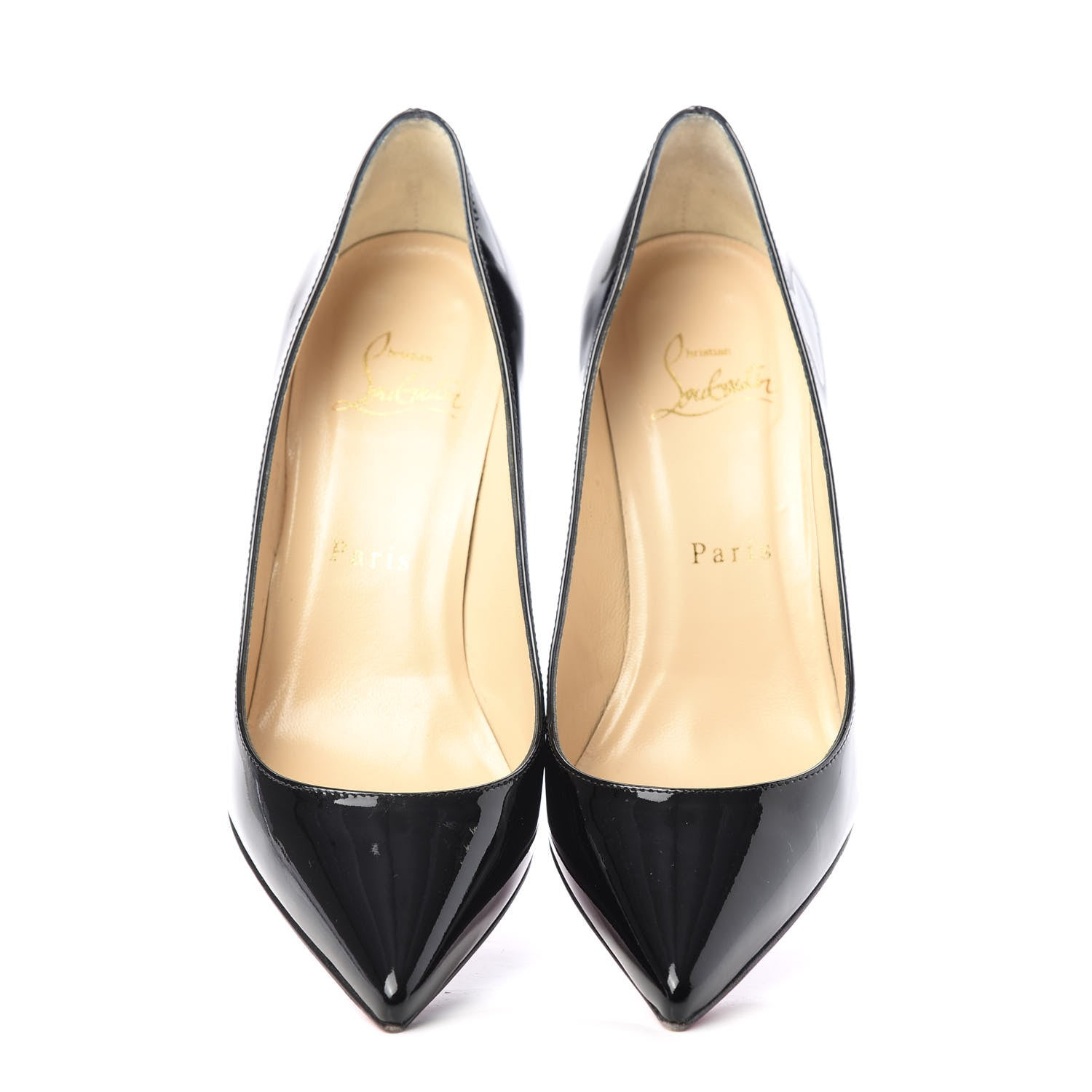 Christian Louboutin Patent Decollete 554 85 Pumps 35.5 Black 5 of 10