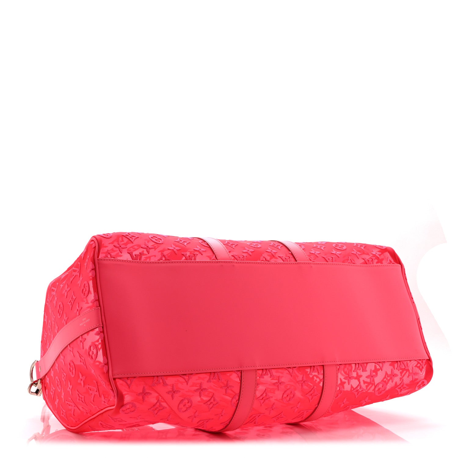 Louis Vuitton Monogram Fluo See Through Keepall Bandouliere 50 Rose 3 of 9