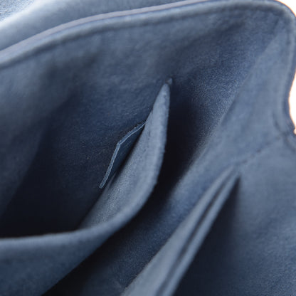 Louis Vuitton Soft Calfskin My Lockme Top Handle Blue Jean Creme 8 of 10