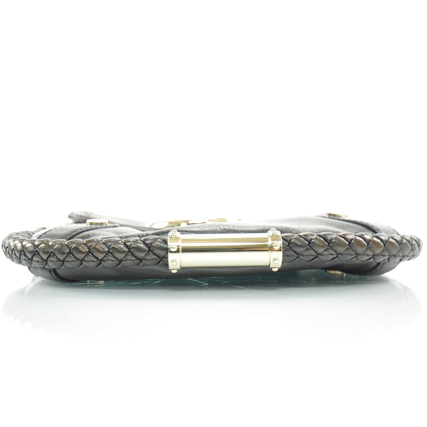 Leather Britt Tassel Shoulder Bag Black