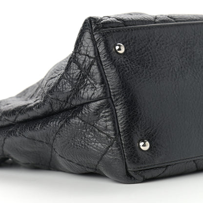 Chanel Glazed Calfskin Large On The Road Tote Black 10 of 12