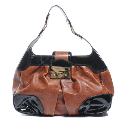 Louis Vuitton Cuir Embossed Polly Hobo Fauve 1 of 8