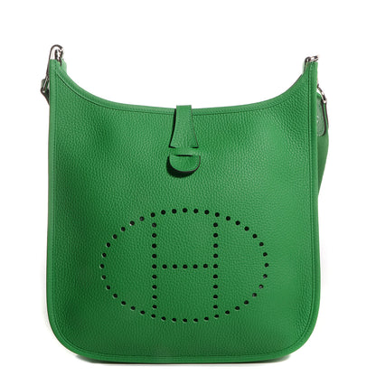 Hermes Taurillon Clemence Evelyne III PM Bambou 1 of 16