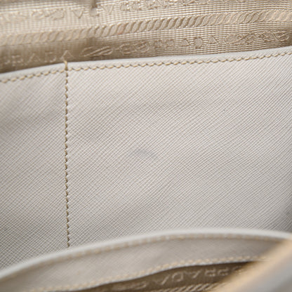 Prada Saffiano Medium Galleria Double Zip Tote Talco 10 of 14