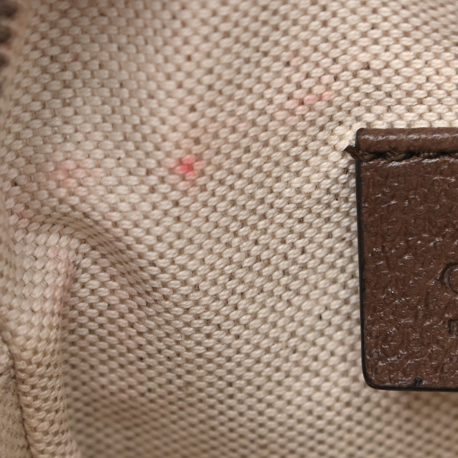 Gucci GG Supreme Monogram Mini Neo Vintage Double Zip Messenger Bag Beige New Acero Crop 11 of 12