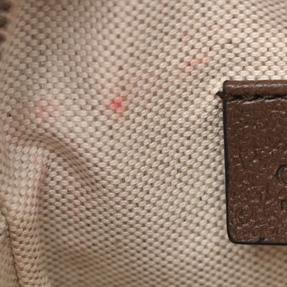 Gucci GG Supreme Monogram Mini Neo Vintage Double Zip Messenger Bag Beige New Acero Crop 11 of 12