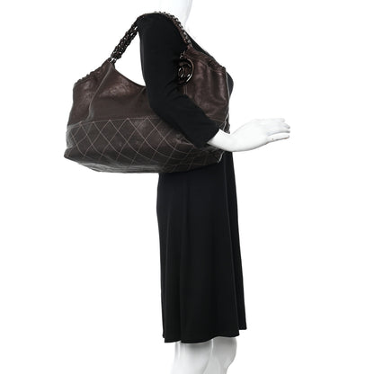 Chanel Metallic Calfskin Baby Coco Cabas Bronze 2 of 10