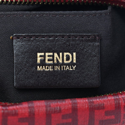 Fendi Zucchino Spalmati Vitello Messenger Bag Bordeaux Rubino 5 of 9