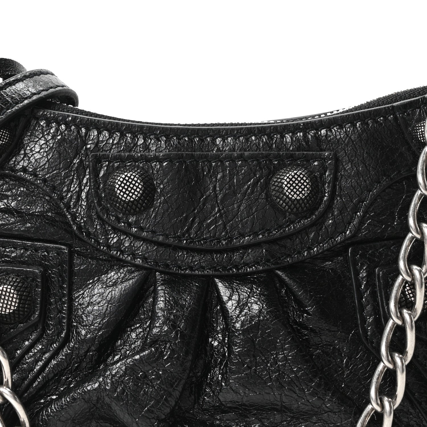 Balenciaga Agneau Arena Le Cagole Mini Purse With Chain Black 8 of 10