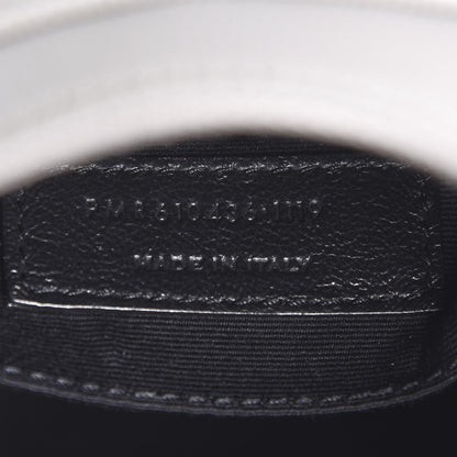 Saint Laurent Grain De Poudre Matelasse Chevron Quilted Round Vinyle Camera Bag Souris 7 of 10