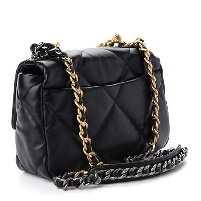 Chanel Lambskin Quilted Medium Chanel 19 Flap Black 3 of 9