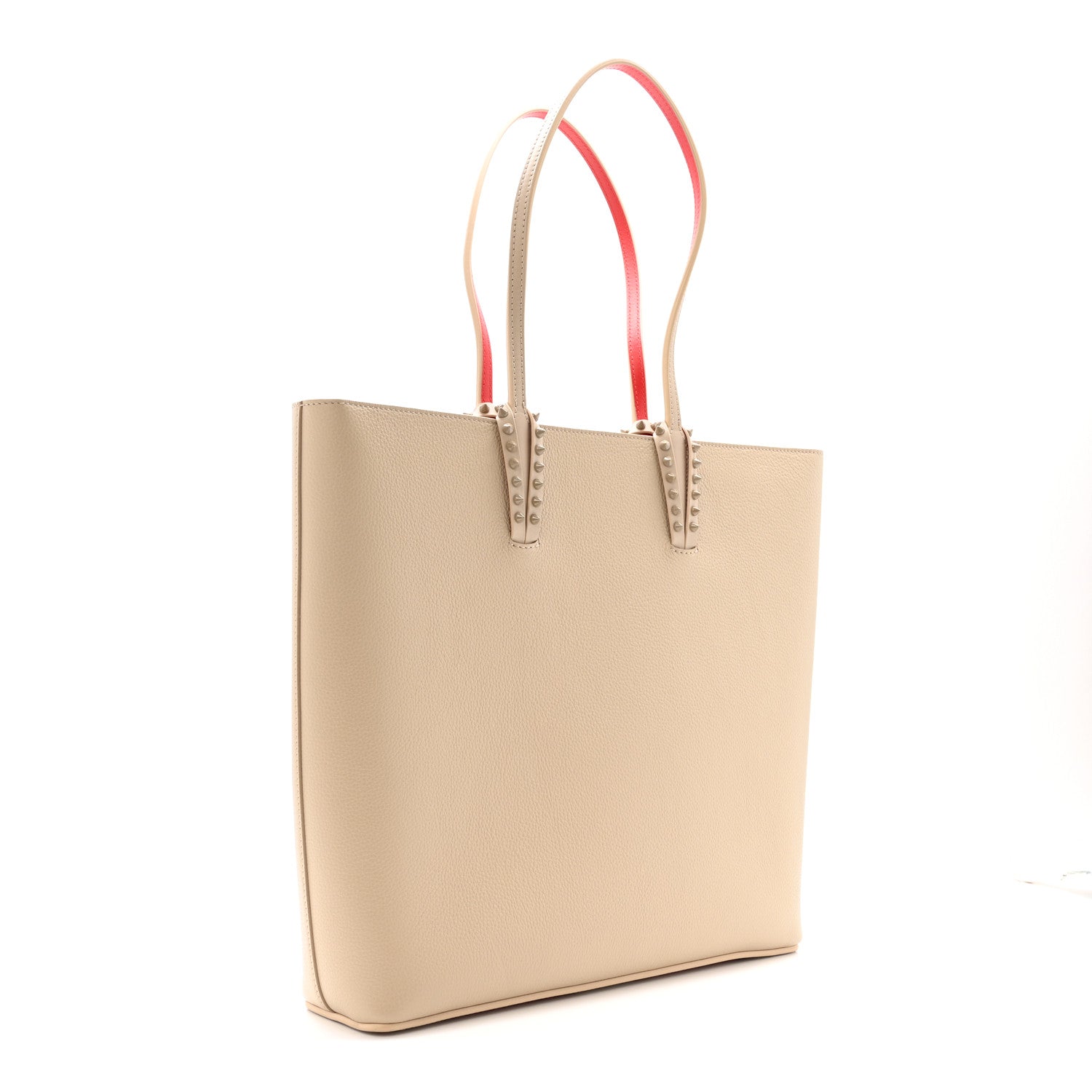 Christian Louboutin Calfskin Empire Spikes Cabata Tote Saharienne 3 of 13