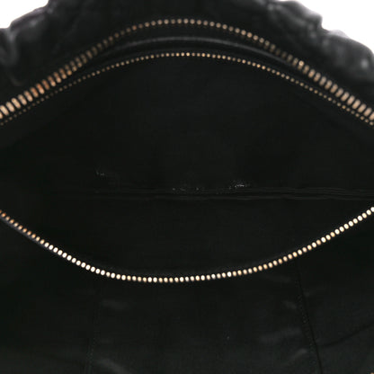 Christian Dior Lambskin Cannage Pouch Black 6 of 12
