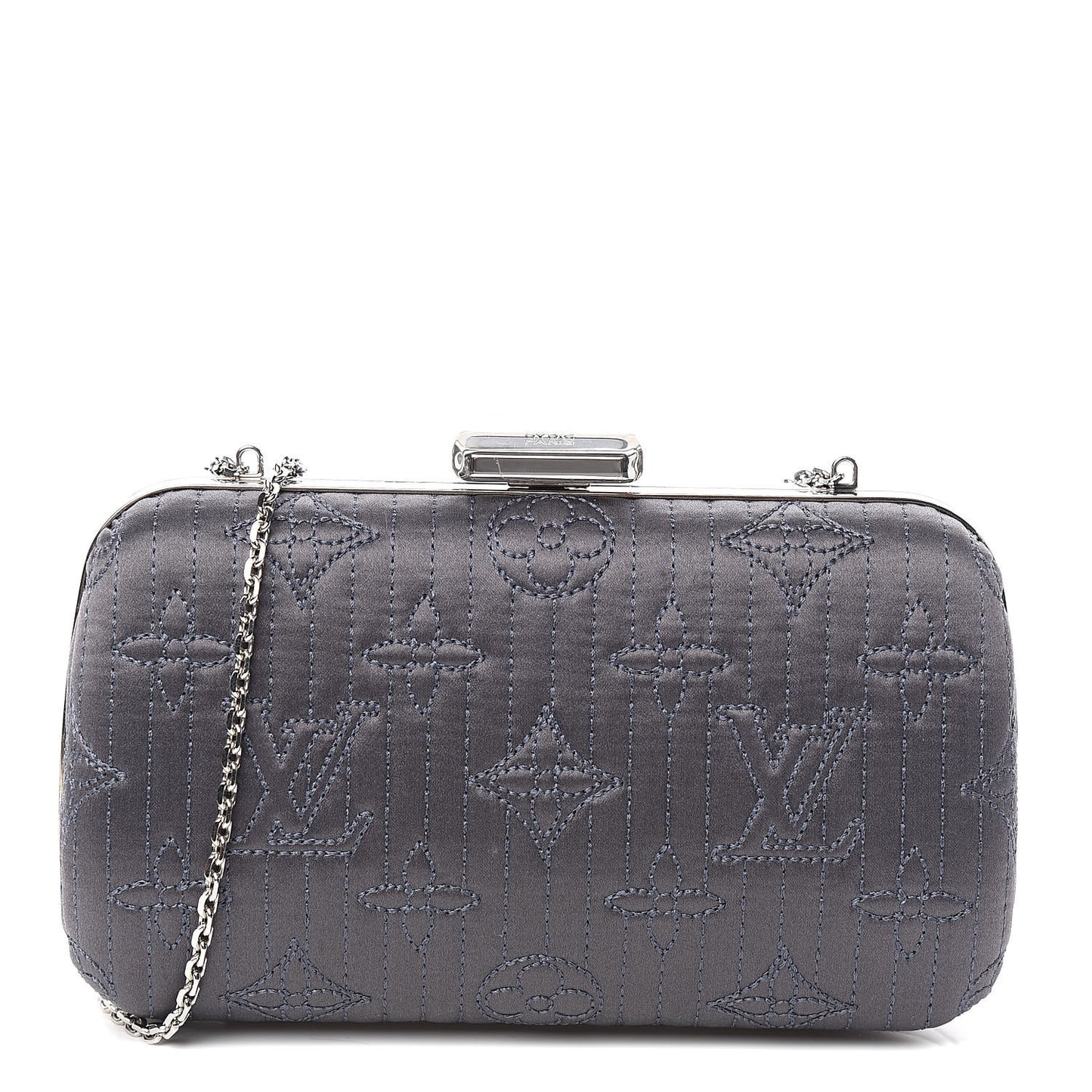 Monogram Motard Minaudiere Clutch Grey