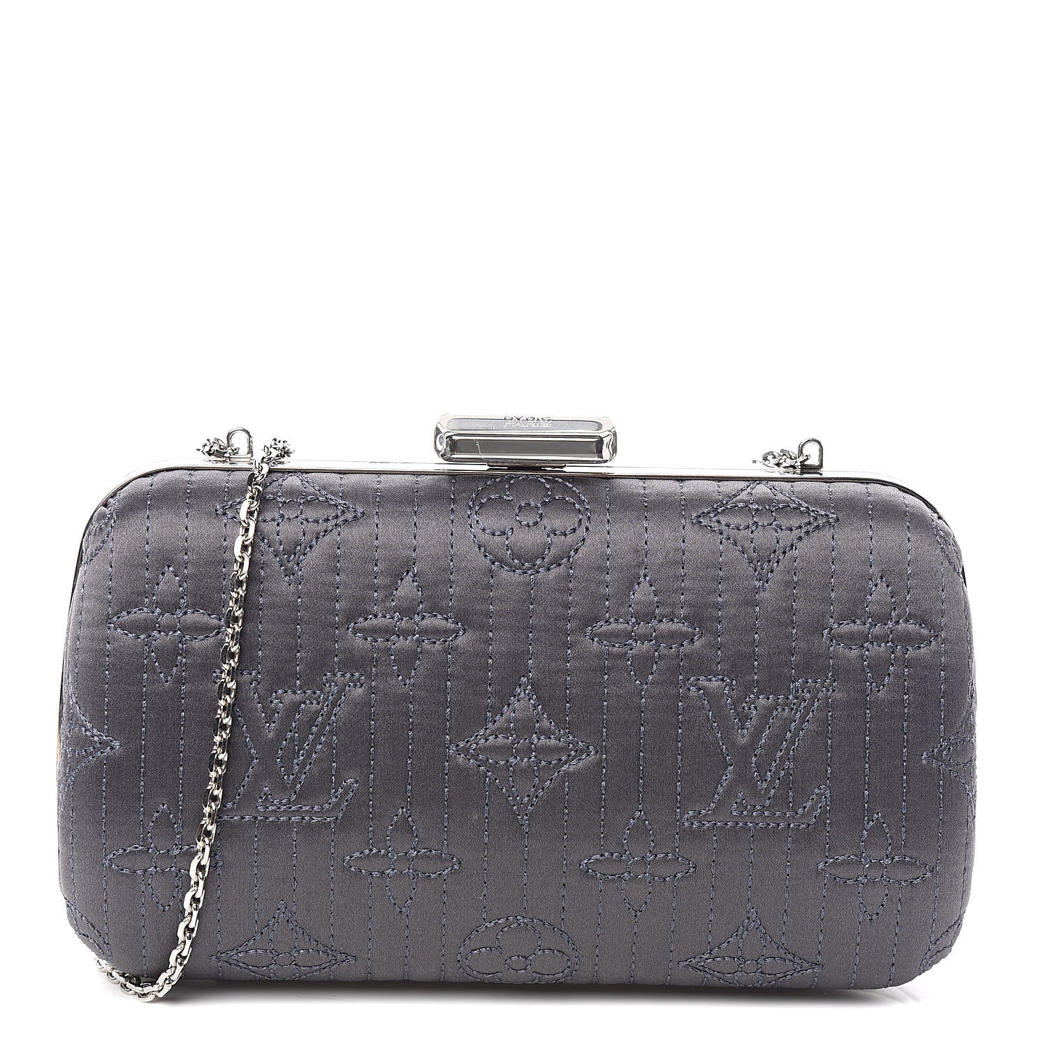 Louis Vuitton Monogram Motard Minaudiere Clutch Grey 1 of 13