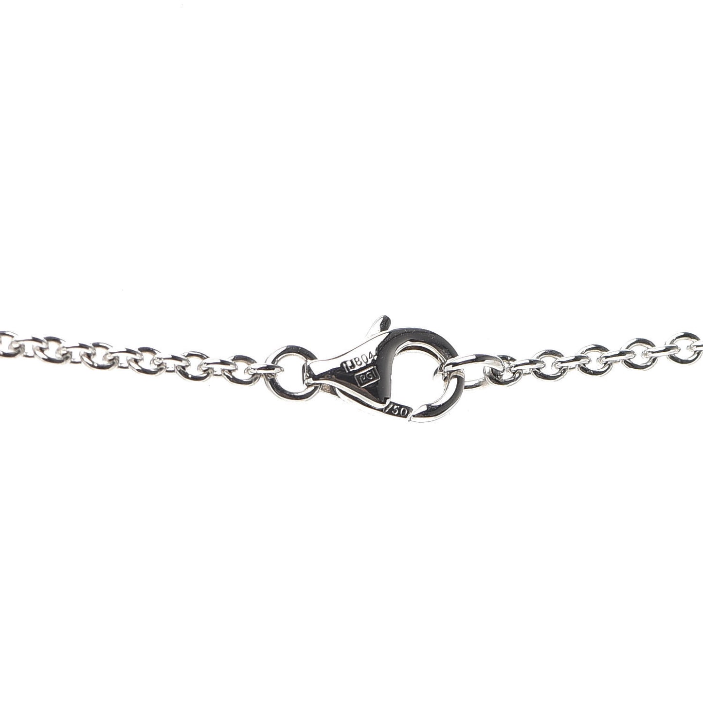 18K White Gold Interlocking LOVE Necklace