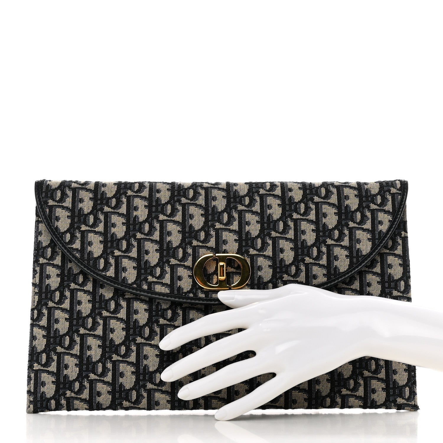 Christian Dior Oblique 30 Montaigne Avenue Pouch With Flap Blue 2 of 6