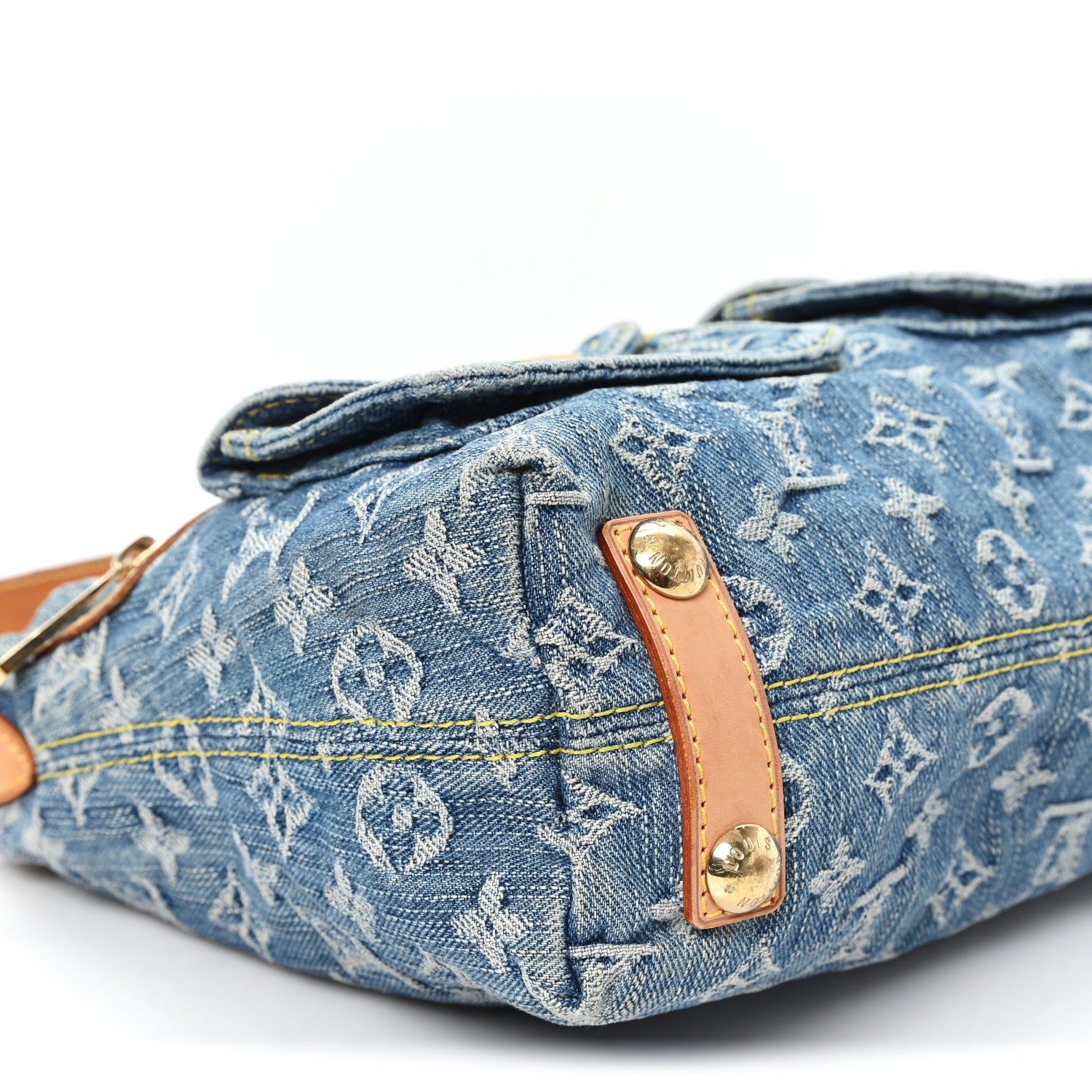 Louis Vuitton Monogram Denim Baggy PM Blue 8 of 11