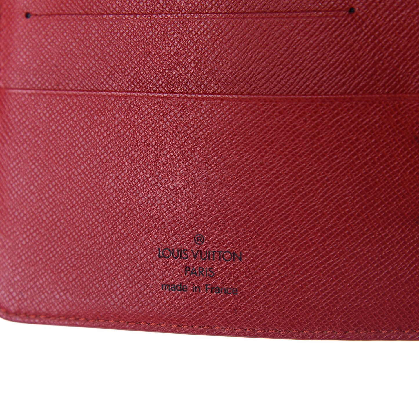 Epi Medium Ring Agenda Cover Rouge