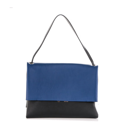 Celine Calfskin Suede All Soft Shoulder Bag Cobalt 1 of 7