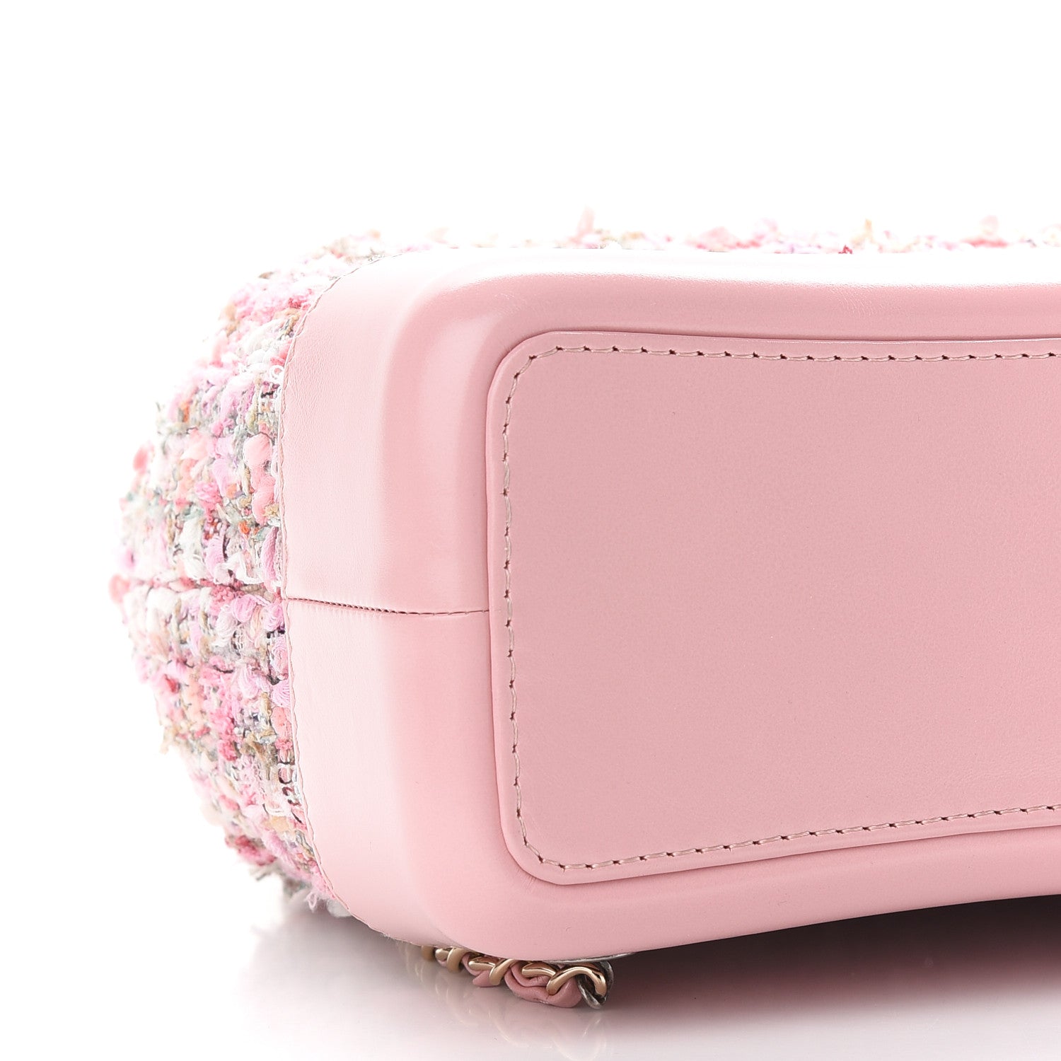 Chanel Tweed Calfskin Quilted Gabrielle Backpack Pink 8 of 10