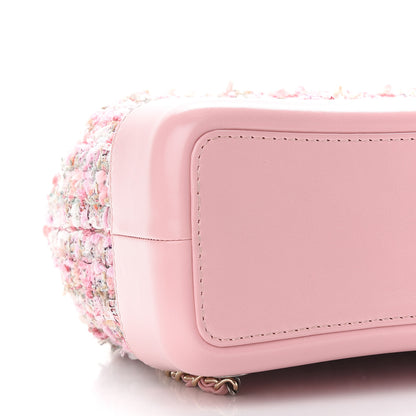 Chanel Tweed Calfskin Quilted Gabrielle Backpack Pink 8 of 10