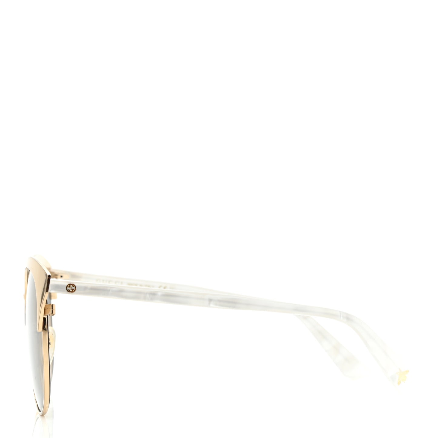 Round Metal GG0246SA Sunglasses Gold
