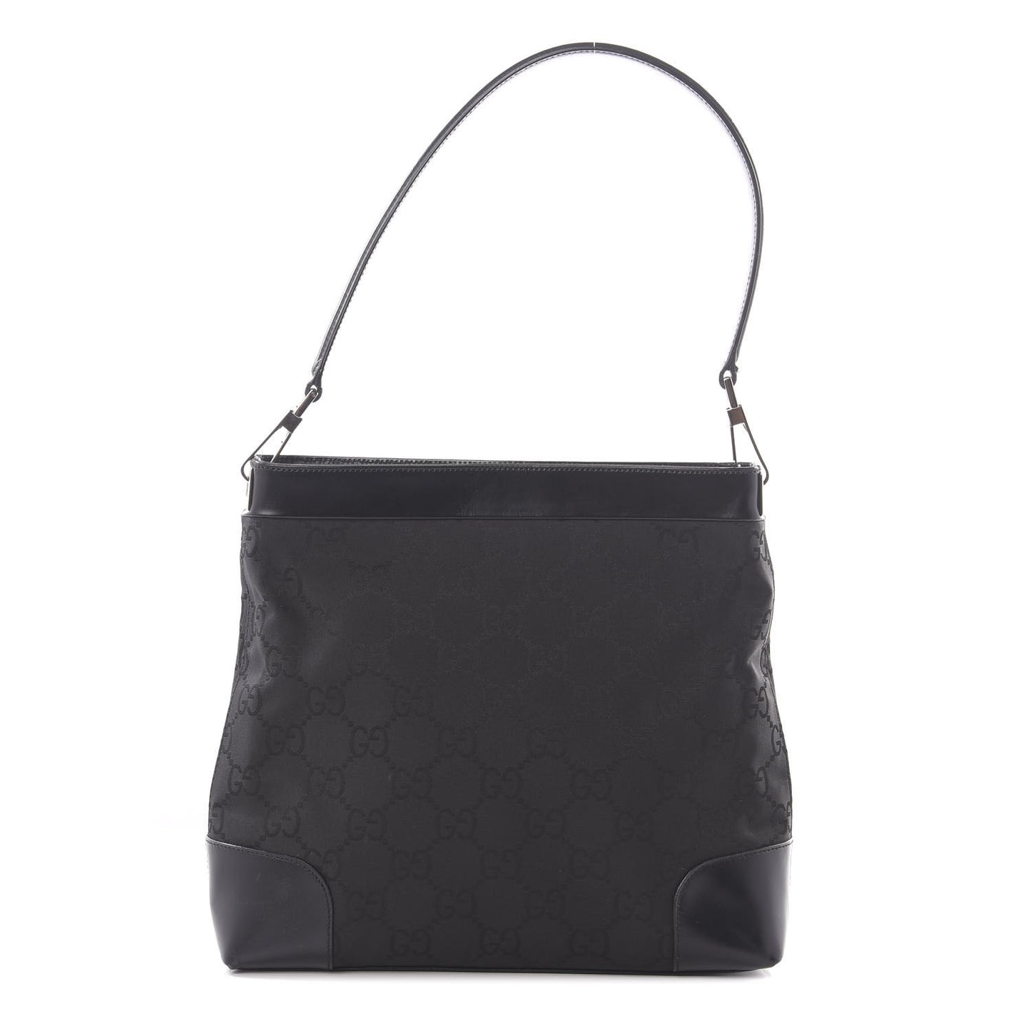 Nylon Monogram Tote Bag Black