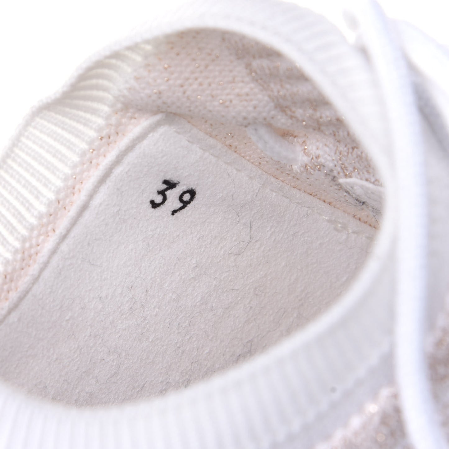 Technical Canvas Goatskin Womens Addict Sneakers 39 Multicolor Rose Dore