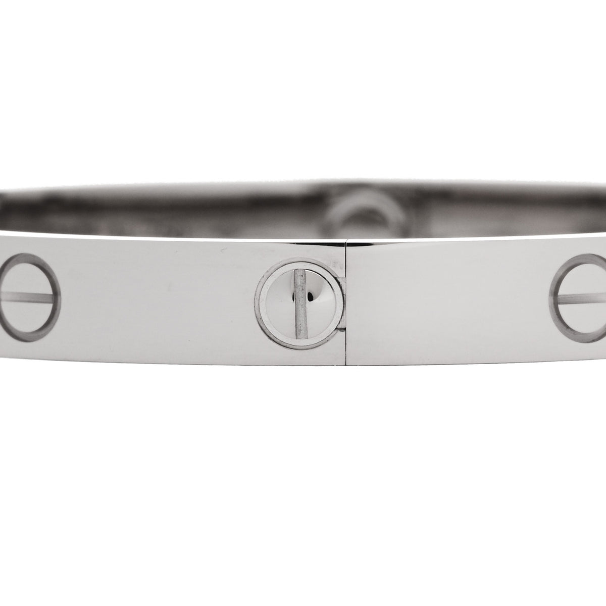 18K White Gold LOVE Bracelet 17