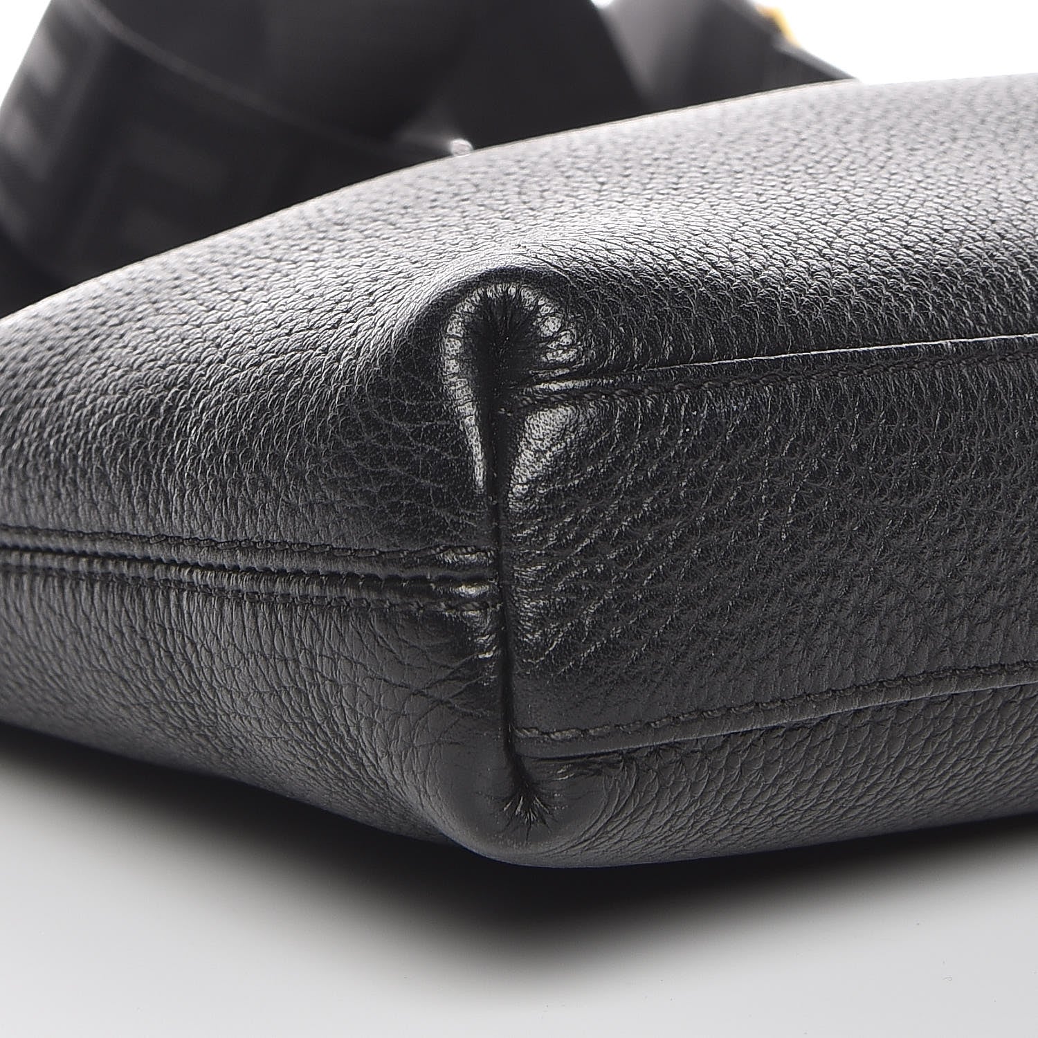 Versace Grained Calfskin Medusa Head Messenger Bag Black 8 of 9