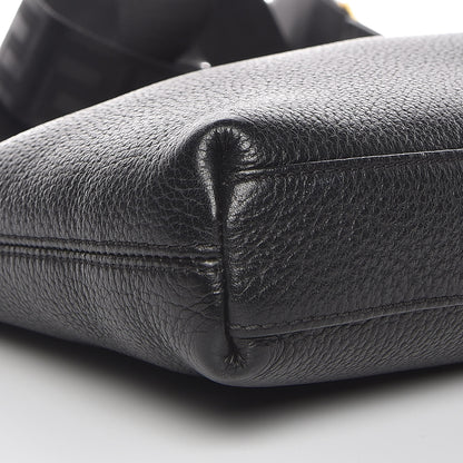 Versace Grained Calfskin Medusa Head Messenger Bag Black 8 of 9