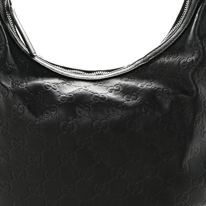 Gucci Guccissima Medium GG Twins Hobo Black 8 of 10