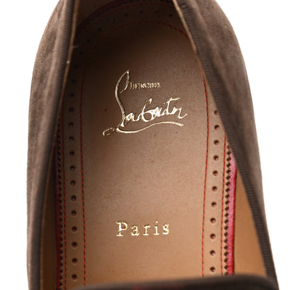 Christian Louboutin Veau Velours Mens Dandelion Flat Loafers 46 Arabica 8 of 8