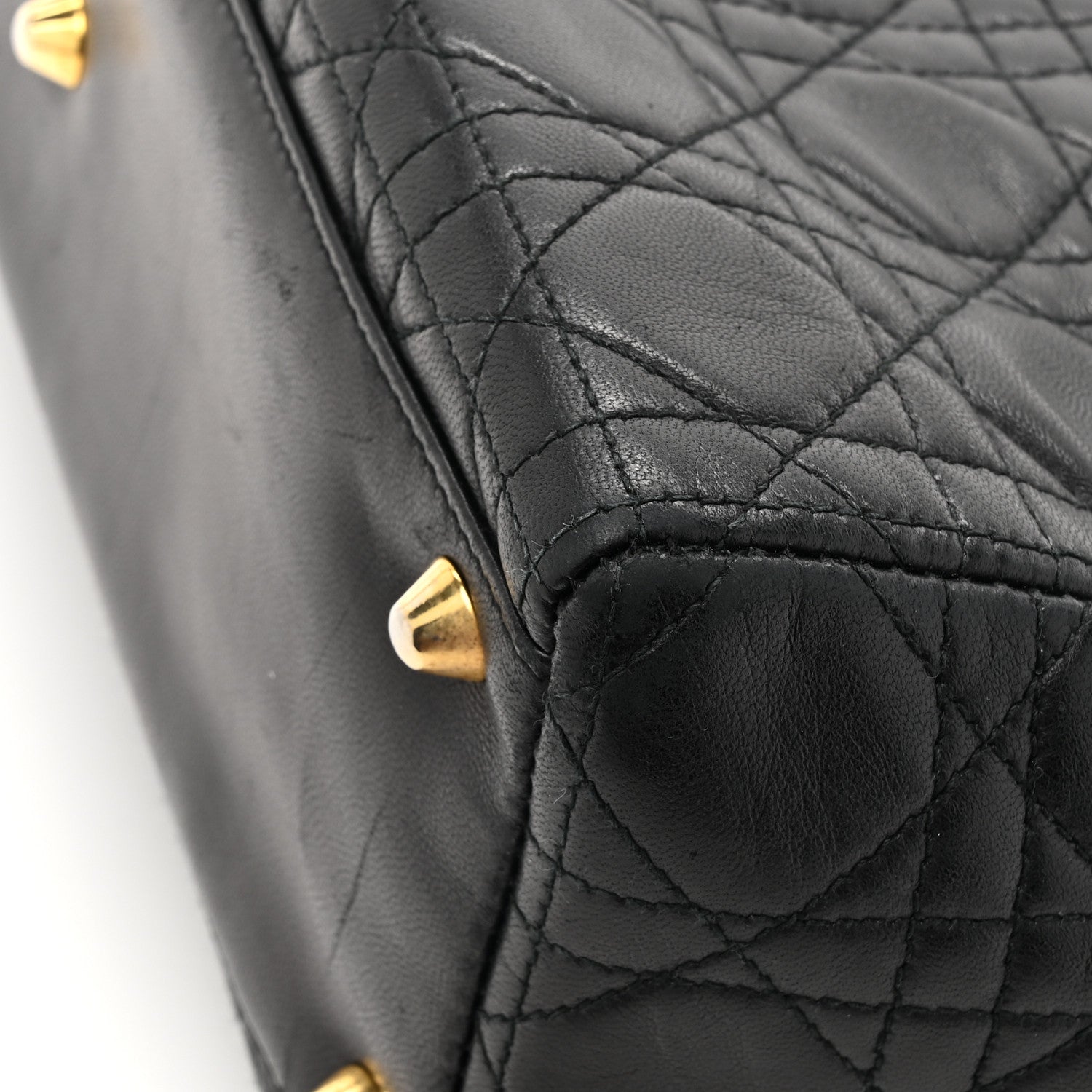 Christian Dior Lambskin Cannage Large Lady Dior Black 13 of 18