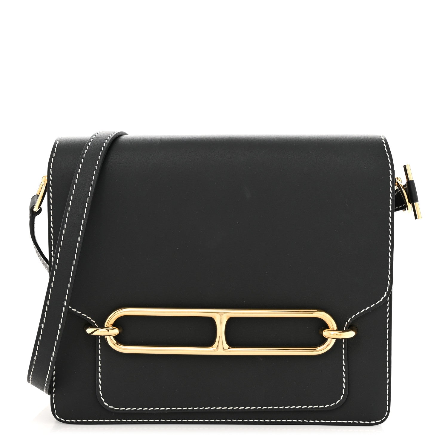 Hermes Veau Sombrero Sac Roulis 23 Black 1 of 13