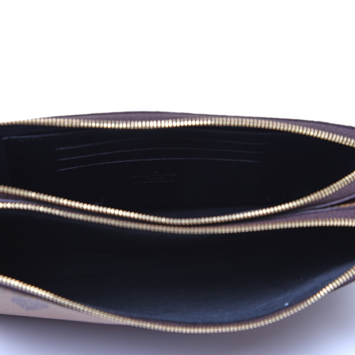 Reverse Monogram Giant Double Zip Pochette