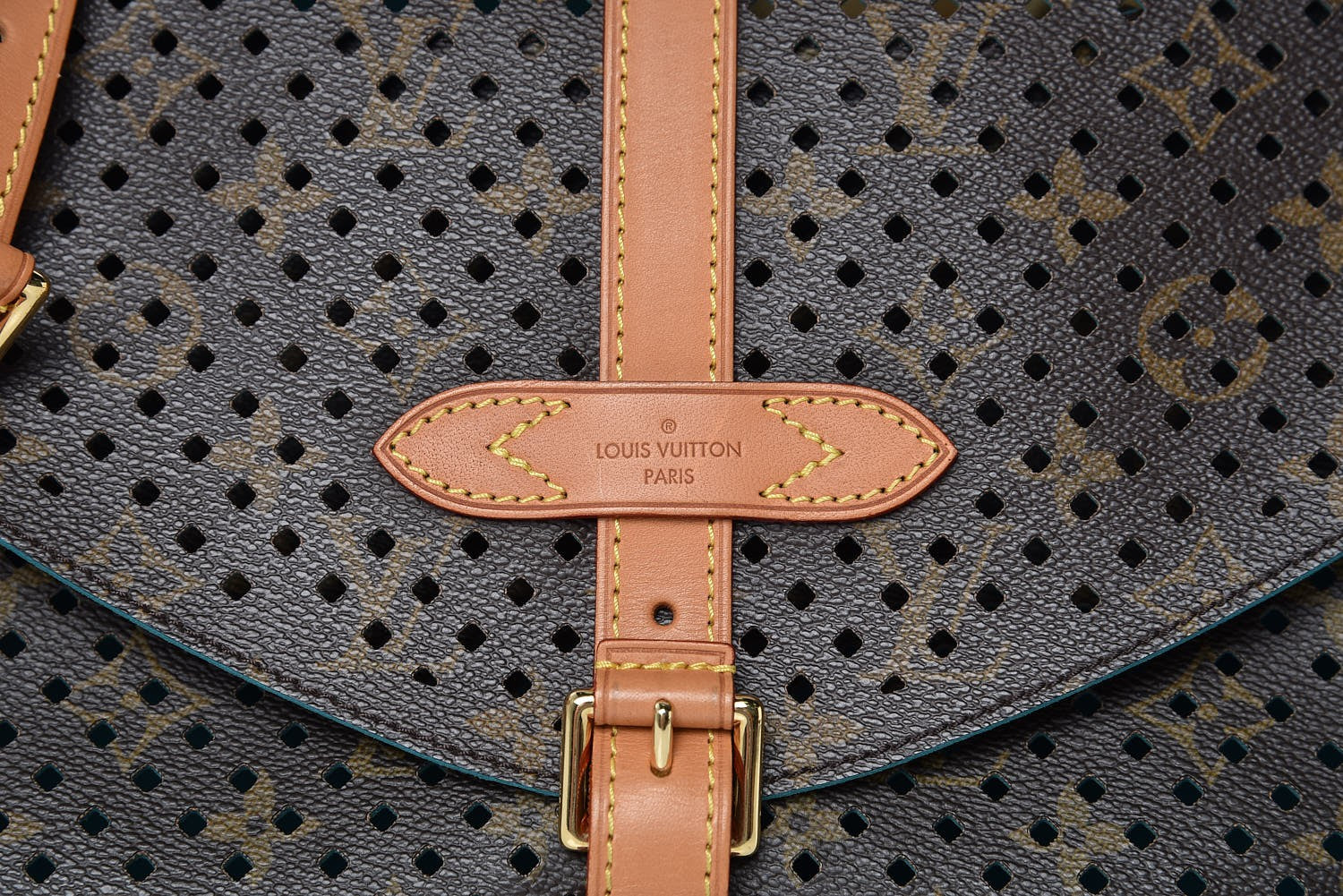 Louis Vuitton Monogram SC Flore Saumur Teal 7 of 9