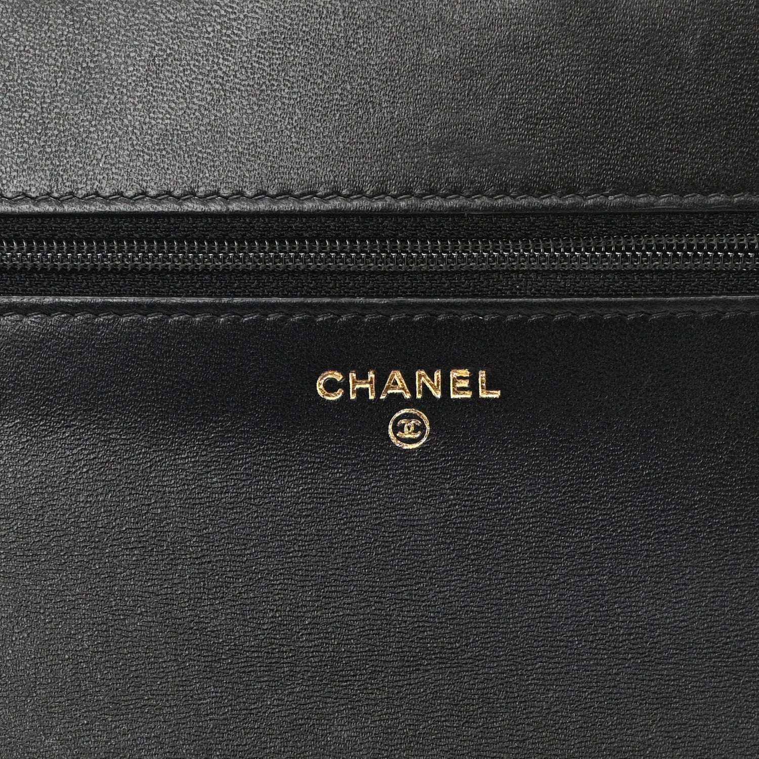 Chanel Lambskin Resin Bi-Color Quilted Wallet On Chain WOC Black 5 of 11