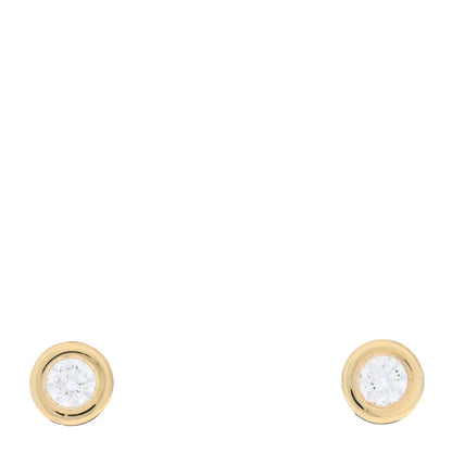 Roberto Coin 18K Rose Gold Diamond .49ctw Bezel Stud Earrings 1 of 4