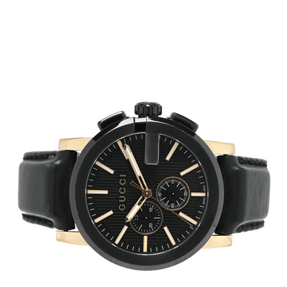 Gucci PVD Stainless Steel Calfskin 44mm G-Chrono Quartz Watch Black 2 of 4