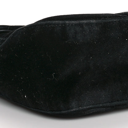 Gucci Velvet Matelasse Medium GG Marmont Shoulder Bag Black 9 of 16