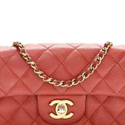 Chanel Caviar Quilted Extra Mini Flap Red 8 of 10