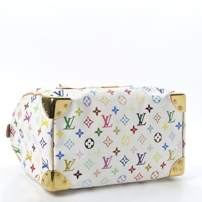 Louis Vuitton Monogram Multicolor Speedy 30 White 3 of 8