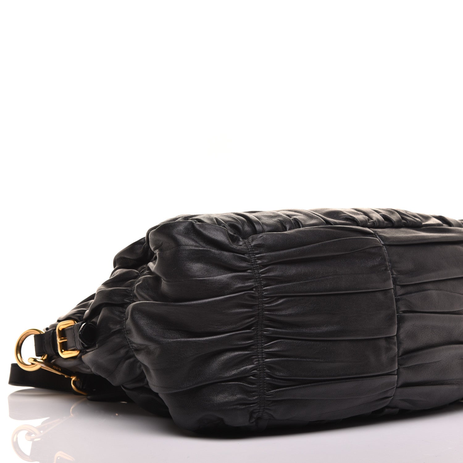 Prada Nappa Gaufre Tote Black 6 of 7