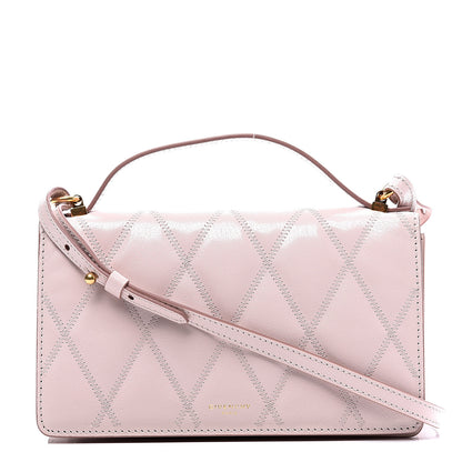 Givenchy Goatskin Quilted GV3 Strap Wallet Pale Pink 1 of 8