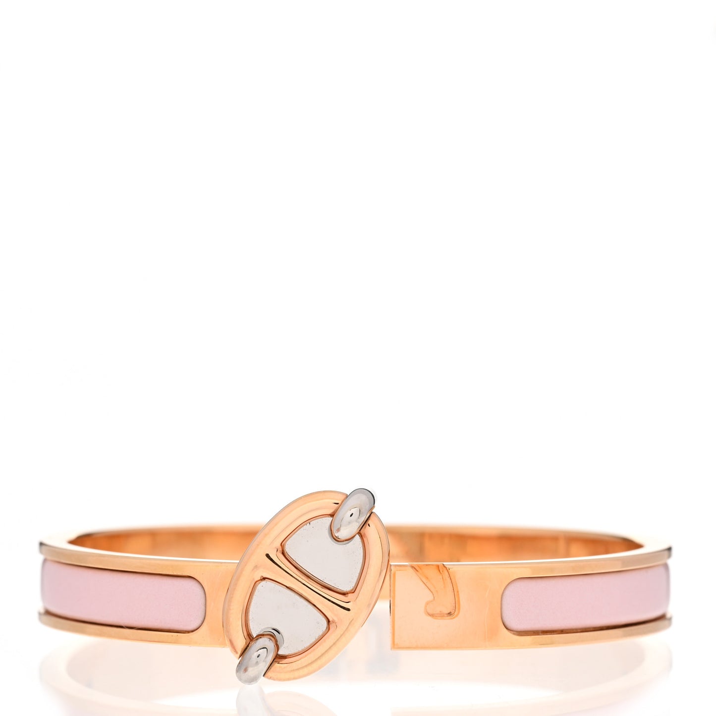 Enamel Mini Clic Chaine d'Ancre Bracelet PM Rose Candeur