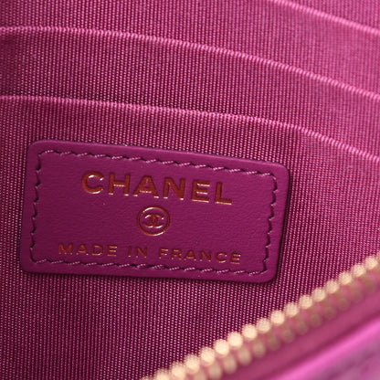Chanel Lambskin Quilted Chanel 19 Phone and Card Holder Purple 6 of 7