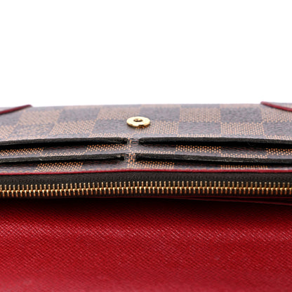 Louis Vuitton Damier Ebene Caissa Wallet Cherry 14 of 15